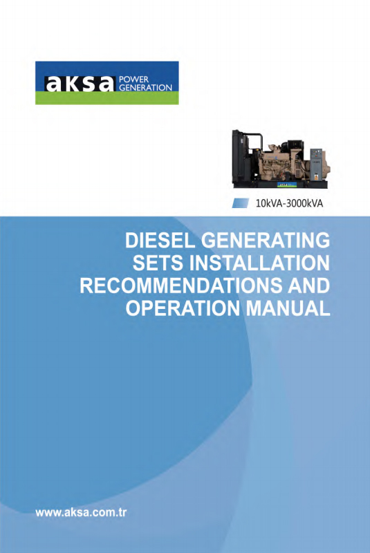 Genset Operation Manual English Rev